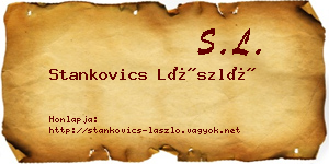 Stankovics László névjegykártya
