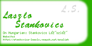 laszlo stankovics business card
